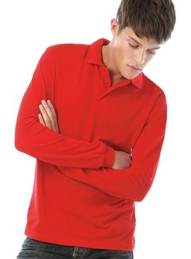 B&C Long Sleeve Polo Shirt