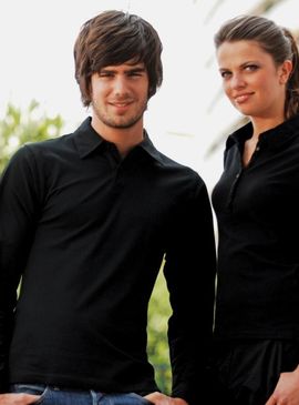 Premier Essential unisex long sleeve workwear polo shirt