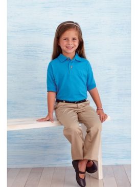 Kids Gildan Dry Blend Jersey Polo Shirt