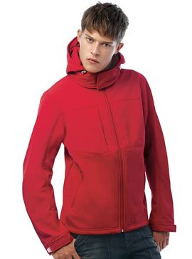 B&C Mens Hooded Softshell Jacket