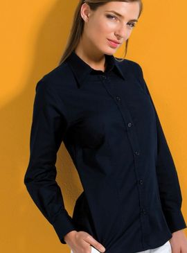Kustom Kit Ladies Workwear Pinpoint Oxford Shirt