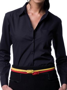 Russell Collection Ladies Easy Care Poplin Shirt