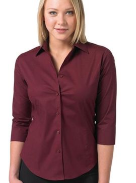 Russell Collection Ladies 3/4 Sleeve Shirt