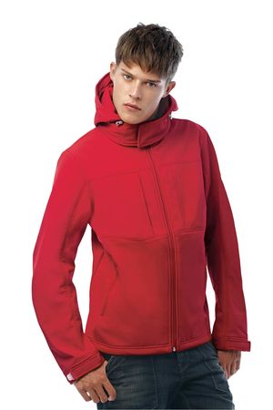 B&C Mens Hooded Softshell Jacket