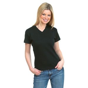 Uneek Ladies V-neck Fitted T-Shirt