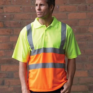 Yoko Hi-Vis Short Sleeve Polo Shirt